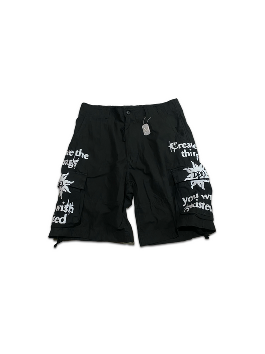 DDO BLACK CARGO SHORTS